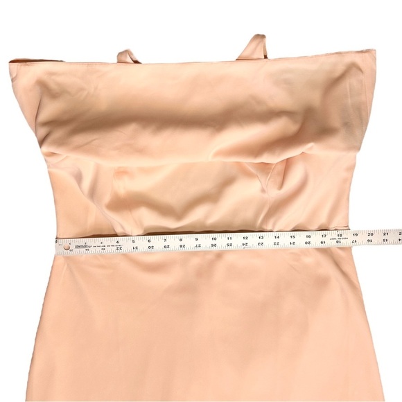 JILL STUART Iva Bridesmaid Maxi Dress sz 18 Peach Sleeveless BHLDN Anthropologie - Picture 6 of 12